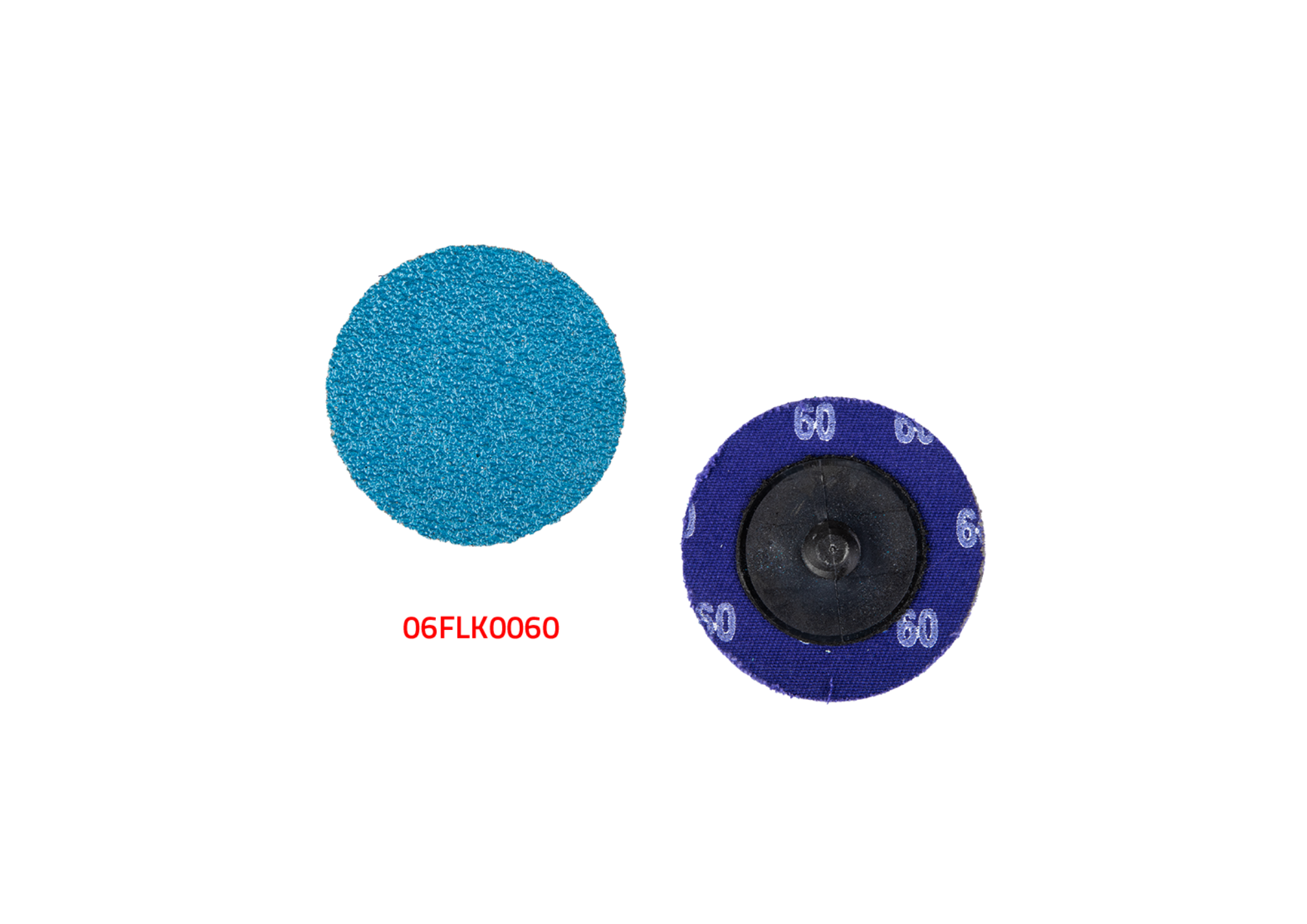 Disque accroche p60 bleu pièce