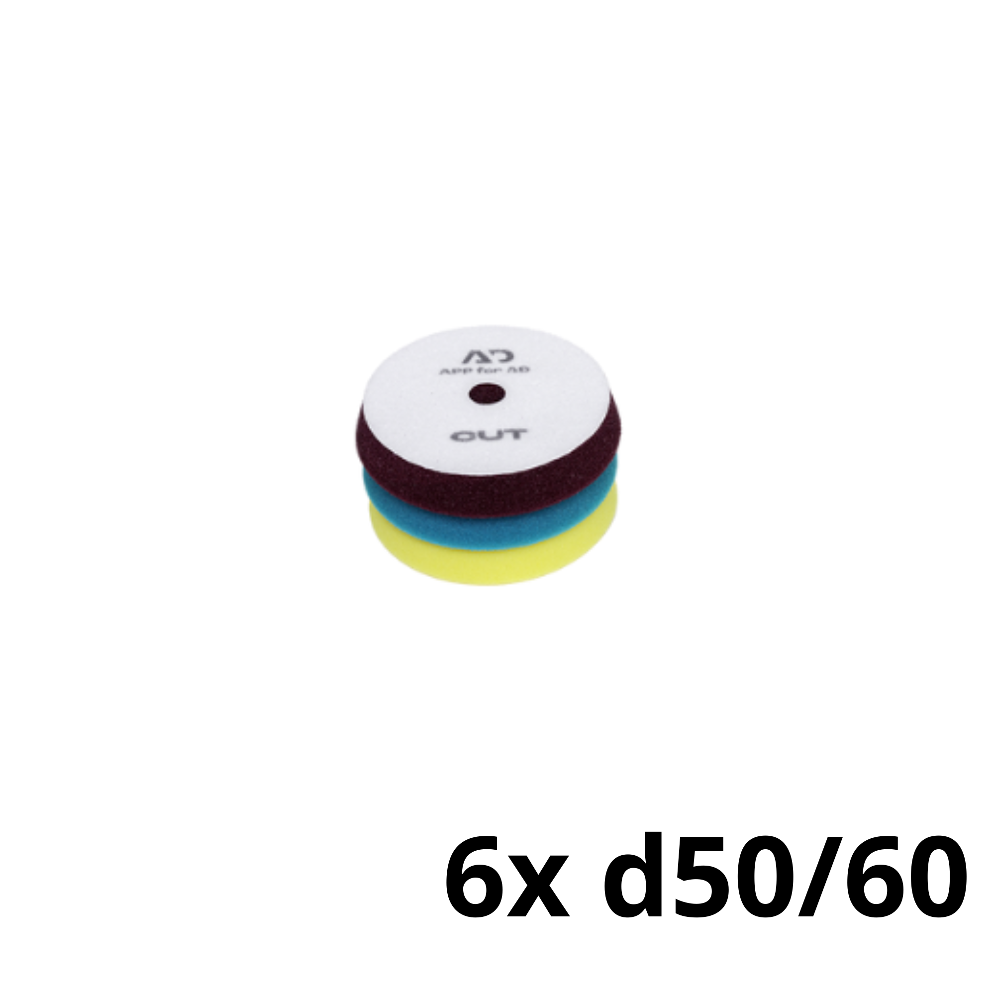 Eponge de polissage à cellules ouvertes 6 pièces